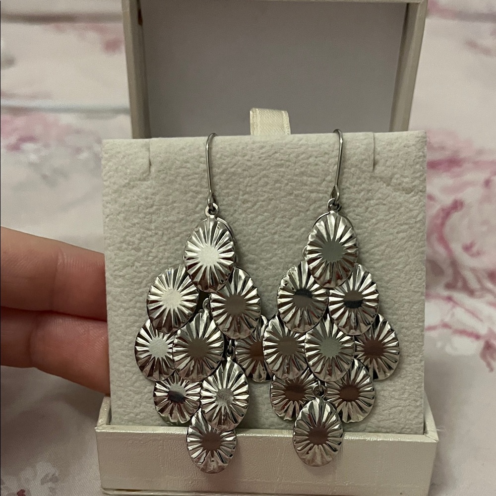 Chic Silver earrings - Picture 3 of 6